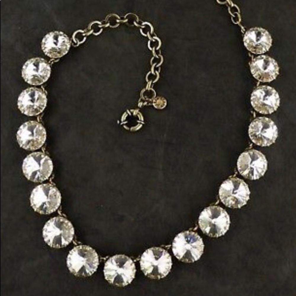 J CREW VENUS FLYTRAP CRYSTAL NECKLACE - Picture 2 of 2